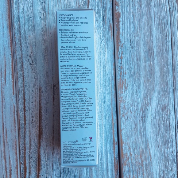 NIB- Volition Turmeric Brightening Polish - Picture 3 of 6